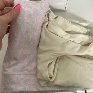 PENDING SALE - iridescent leggings and top set